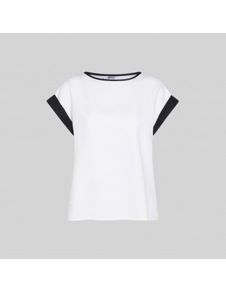 BLUSA MUJER MANGA CORTA VUELTA