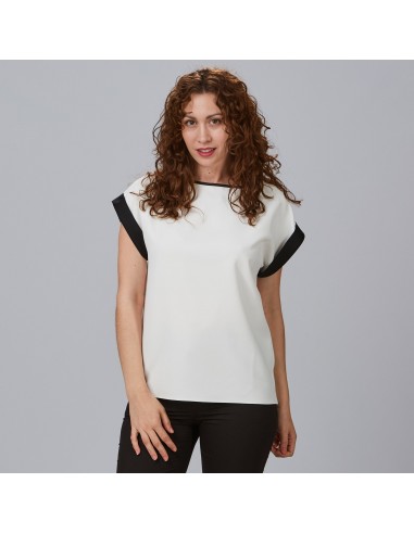 BLUSA MUJER MANGA CORTA VUELTA