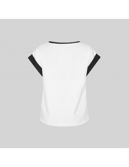 BLUSA MUJER MANGA CORTA VUELTA