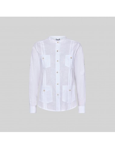 GUAYABERA MUJER CUELLO MAO ISABELA