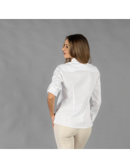 GUAYABERA MUJER CUELLO MAO ISABELA