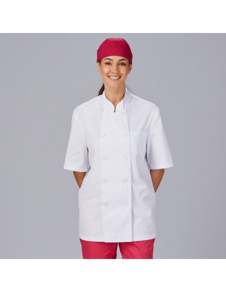 CHAQUETA COCINA UNISEX SARGA BLANCA