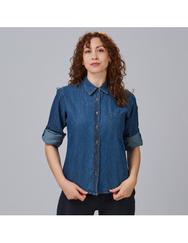 CAMISA MUJER TEJANO FINO LAVADO VALERIA