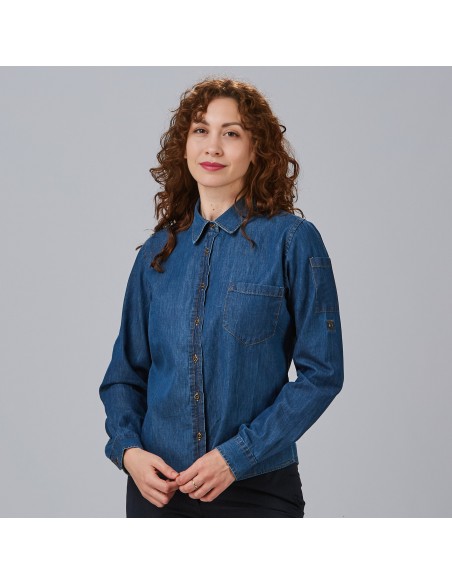 CAMISA MUJER TEJANO FINO LAVADO VALERIA CAMISA MUJER TEJANO FINO LAVADO VALERIA