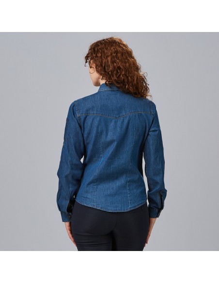 CAMISA MUJER TEJANO FINO LAVADO VALERIA CAMISA MUJER TEJANO FINO LAVADO VALERIA