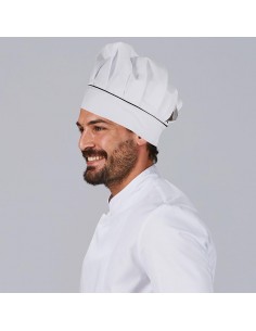 GORRO CHEF CON VELCRO BLANCO VIVO COLOR