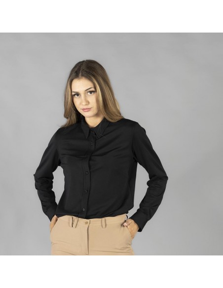 CAMISA MUJER INTERLOCK CUELLO CAMISERO CERDEÑA