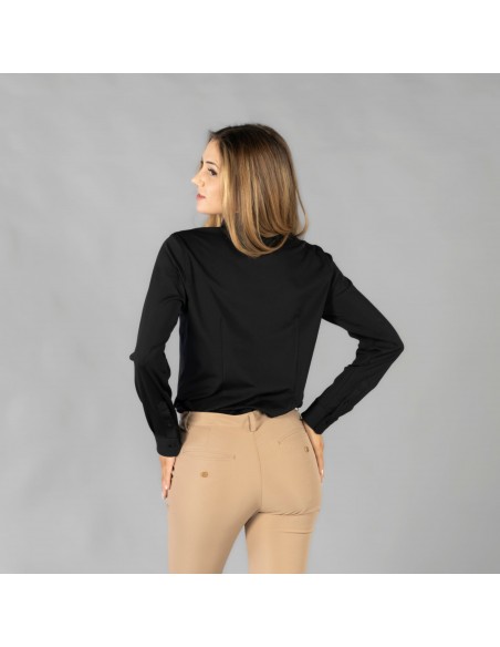 CAMISA MUJER INTERLOCK CUELLO CAMISERO CERDEÑA