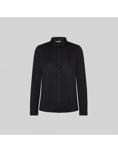 CAMISA MUJER INTERLOCK CUELLO CAMISERO CERDEÑA