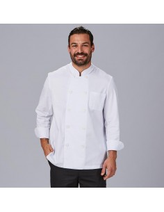 CHAQUETA COCINA UNISEX M/L SARGA BLANCA
