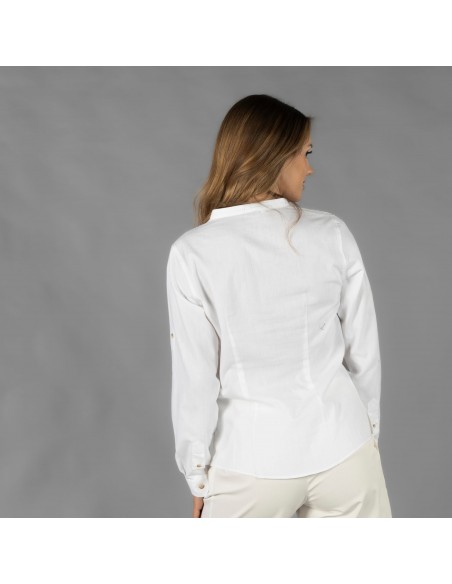 CAMISA MUJER CHAMBRAY CUELLO MAO LANAY