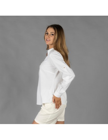 CAMISA MUJER CHAMBRAY CUELLO MAO LANAY