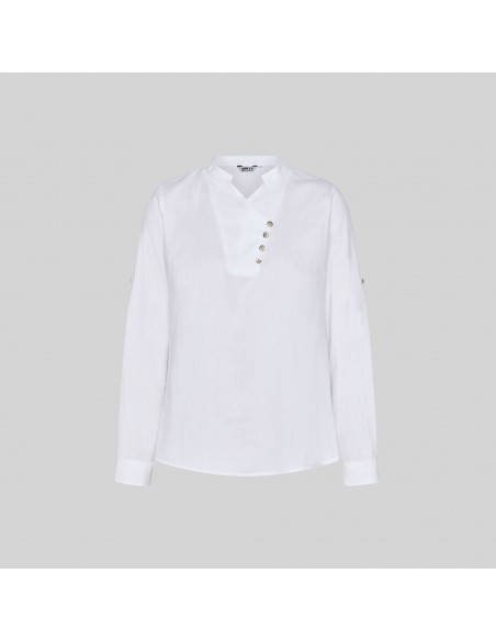 CAMISA MUJER CHAMBRAY CUELLO MAO LANAY