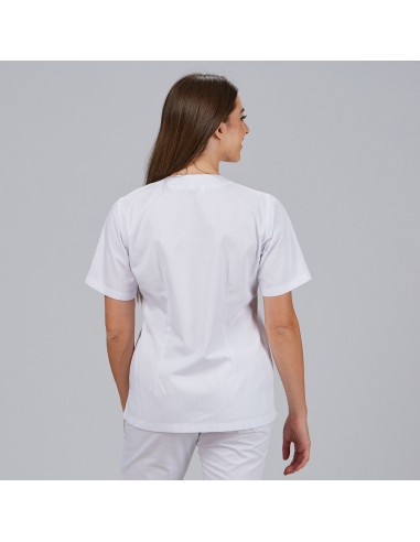 BLUSA MUJER SANITARIA BOTON PRESION M/C