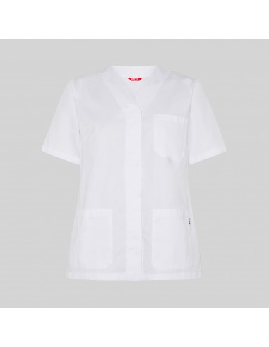 BLUSA MUJER SANITARIA BOTON PRESION M/C