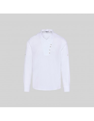 CAMISA HOMBRE CHAMBRAY CUELLO MAO NIAS