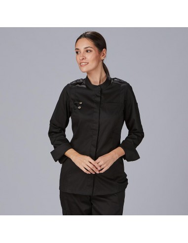 CHAQUETA COCINA MUJER SATEN ALGODON SOLA