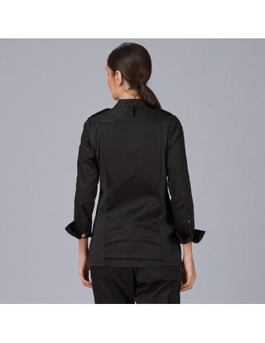 CHAQUETA COCINA MUJER SATEN ALGODON SOLA