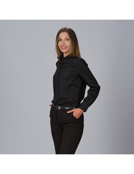 CAMISA MUJER M/L C/MAO POP.