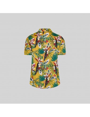 CAMISA MUJER CUELLO SOLAPA HAWAIANA