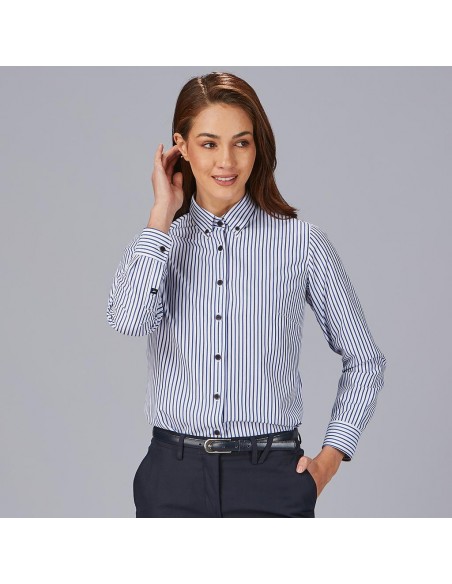 CAMISA MUJER RAYAS BICOLOR SIMONETTA