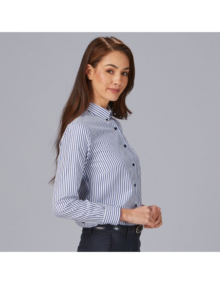 CAMISA MUJER RAYAS BICOLOR SIMONETTA