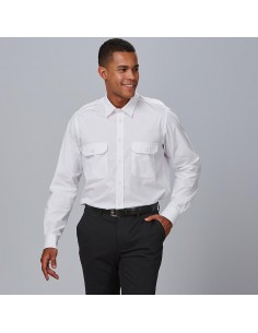 CAMISA UNISEX CHARRETERAS M/L ELASTAN