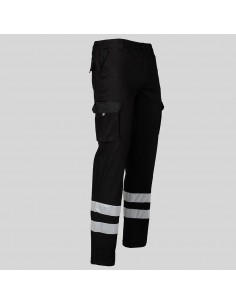 PANTALON UNISEX MULTIBOLSILLOS ELASTICO GAMO 2 BANDAS REFLECTANTES