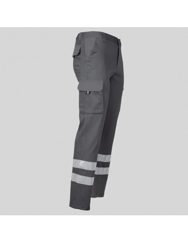 PANTALON UNISEX MULTIBOLSILLOS ELASTICO GAMO 2 BANDAS REFLECTANTES
