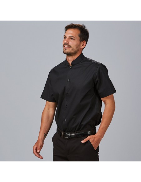 CAMISA HOMBRE M/C C/MAO SLIM FIT ELASTAN