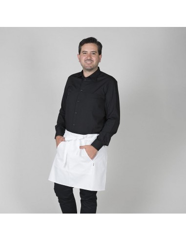 DELANTAL SIN PETO Y BOLSILLO BLANCO 50X75 CM