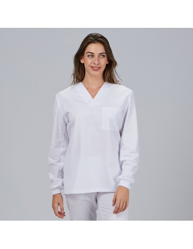 BLUSA SANITARIO UNISEX PICO M/L PUÑO ACRILICO