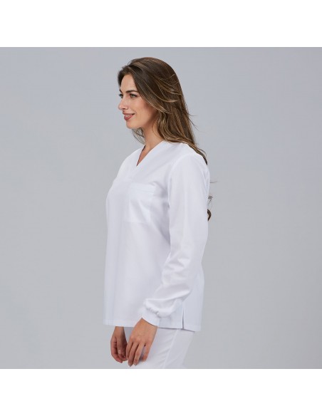 BLUSA SANITARIO UNISEX PICO M/L PUÑO ACRILICO BLUSA SANITARIO UNISEX PICO M/L PUÑO ACRILICO