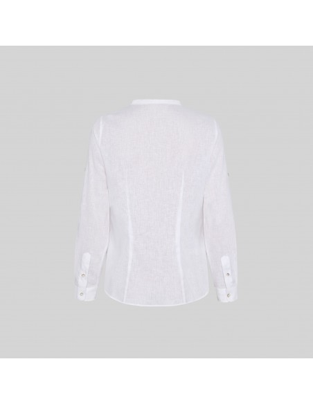 CAMISA MUJER LINO/COTTON CUELLO MAO KAULA CAMISA MUJER LINO/COTTON CUELLO MAO KAULA