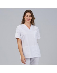BLUSA MUJER SANITARIA M/C
