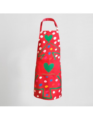 DELANTAL AGATHA NAVIDAD 80X68 CM