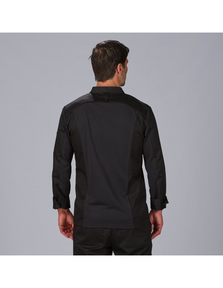CHAQUETA COCINA UNISEX SATEN ALGODON VICO