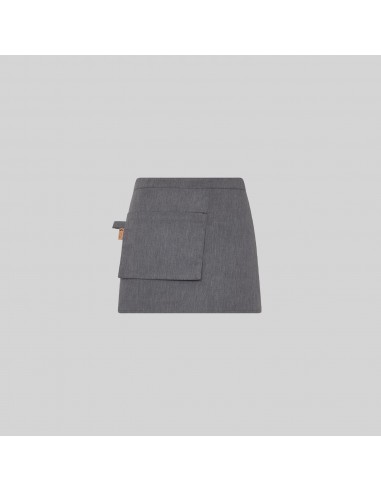 DELANTAL CORTO BOLSILLO CARTERA SARGA RECICLADA 35X67 CM