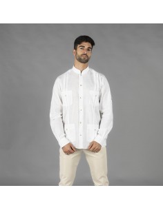 GUAYABERA HOMBRE CUELLO MAO BORNEO