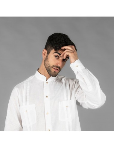 GUAYABERA HOMBRE CUELLO MAO BORNEO