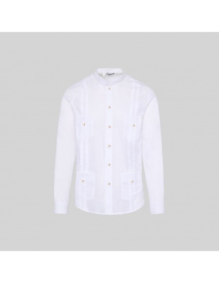 GUAYABERA HOMBRE CUELLO MAO BORNEO