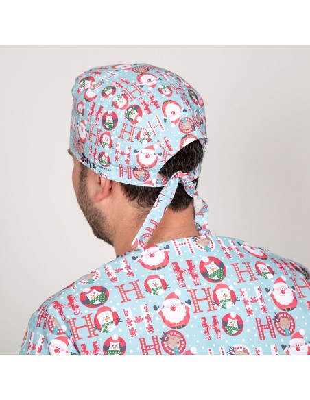 GORRO CIRUJANO TIRAS NAVIDAD SANTAS