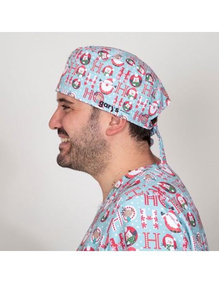 GORRO CIRUJANO TIRAS NAVIDAD SANTAS