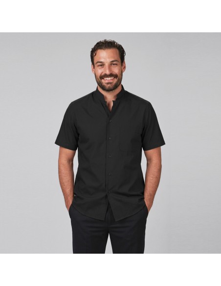 CAMISA HOMBRE CUELLO MAO M/CORTA