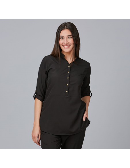 BLUSA MUJER CUELLO MAO VINCA