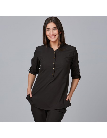 BLUSA MUJER CUELLO MAO VINCA