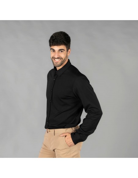 CAMISA HOMBRE INTERLOCK CUELLO CAMISERO LUZON