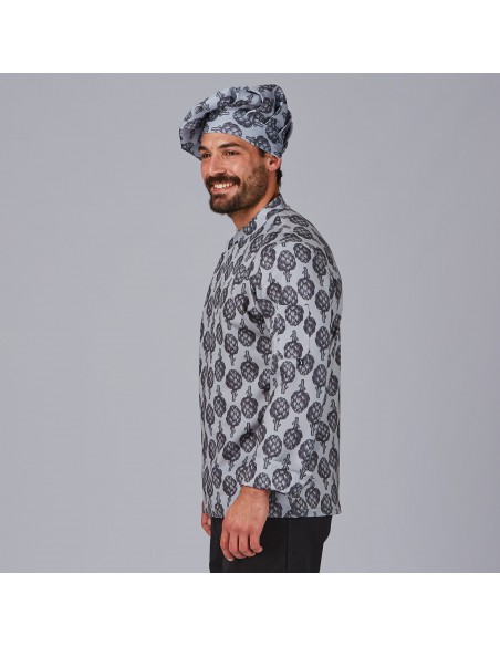 CHAQUETA COCINA UNISEX ESTAMPADA VAZQUEZ CHAQUETA COCINA UNISEX ESTAMPADA VAZQUEZ