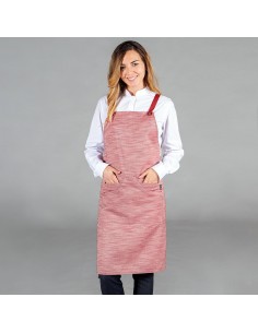 DELANTAL CON PETO SARGA RUSTICA 87X74 CM