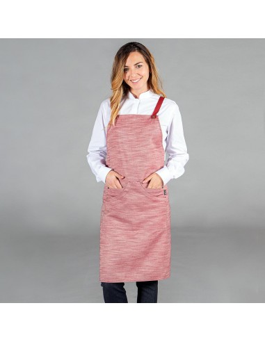 DELANTAL CON PETO SARGA RUSTICA 87X74 CM